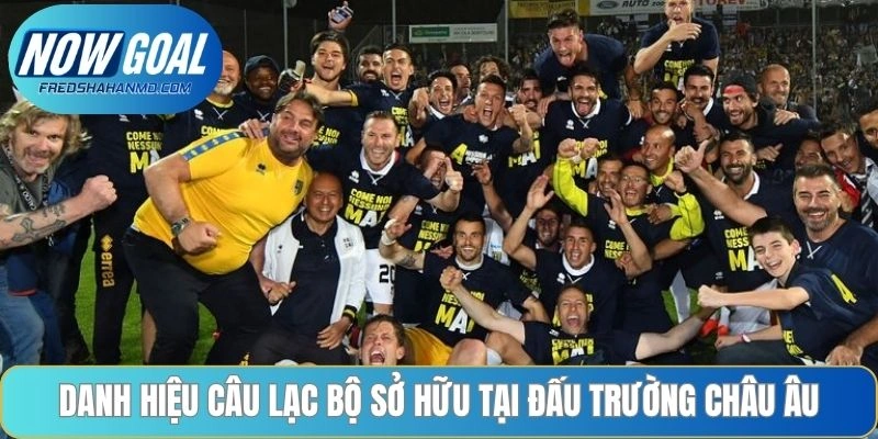 Danh hiệu câu lạc bộ sở hữu tại đấu trường châu Âu 